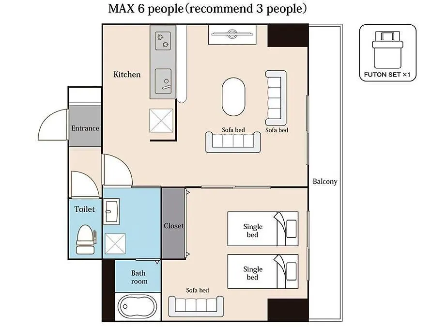 Apartmán Tender Sapporo